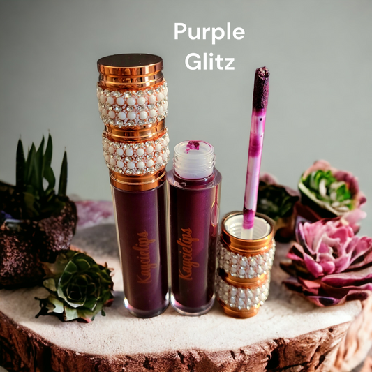 Purple Gltiz Lip Gloss